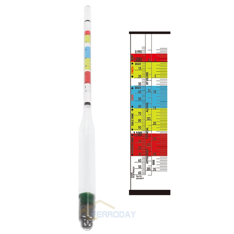 Новое поступление! 3 весы гидрометр домашнего пивоварения пива вина сидра