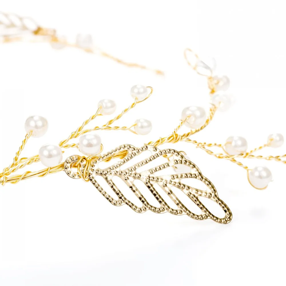 209 Золотой Кристалл Имитация Жемчуга гребень для волос свадьбы аксессуары ручной