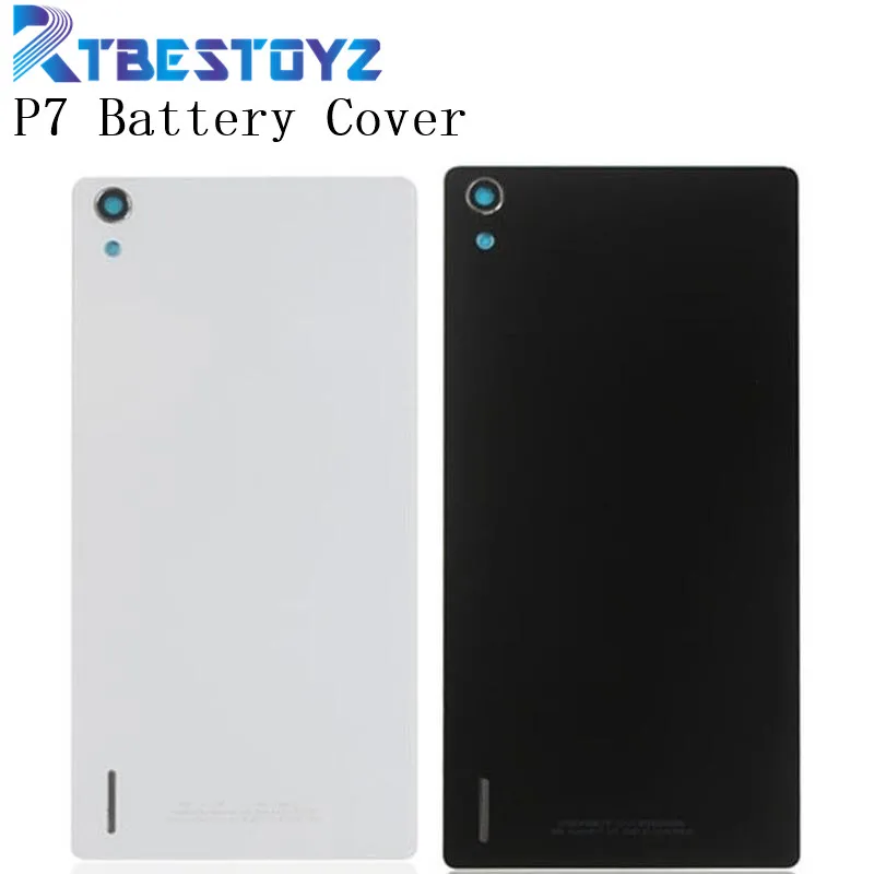 

RTBESTOYZ Original Tempered Glass Cover Case For Huawei Ascend P7 Back Battery Cover Housing Replacement Parts