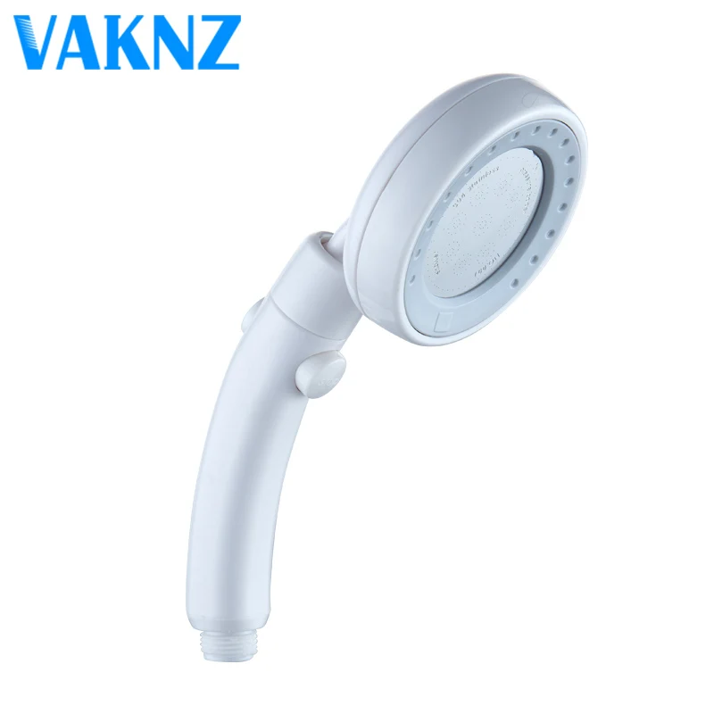 

Japan style one botton stop hand bath shower head ABS rotatable water-saving shower