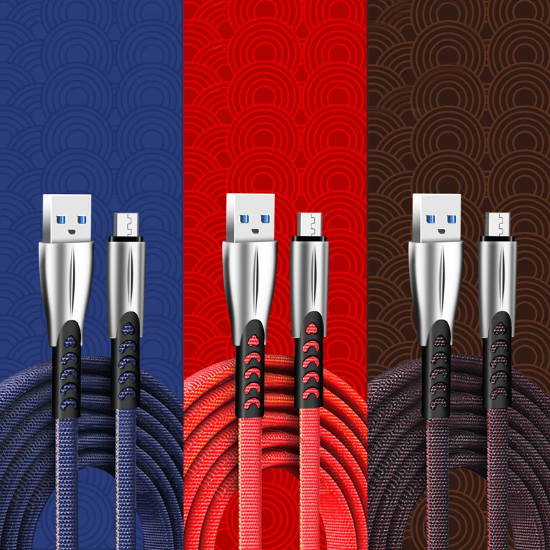 3.0A быстрой зарядки USB кабель для IPhone Micro USB кабель для передачи данных для samsung type-c мобильный телефон Зарядное устройство провода