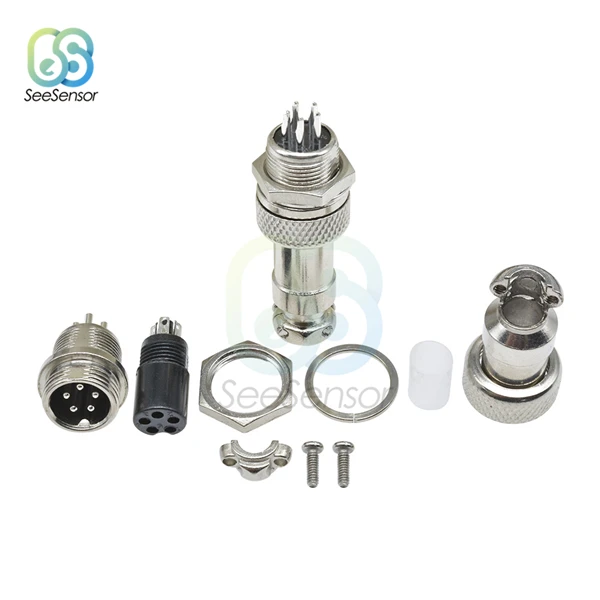 GX12 5Pin 1 комплект GX12 2/3/4/5/6/7 Pin типа «папа»+ Женский 12 мм L88-93 круговой авиации разъем провода Панель разъем с Пластик Кепки крышкой - Цвет: GX12 5Pin