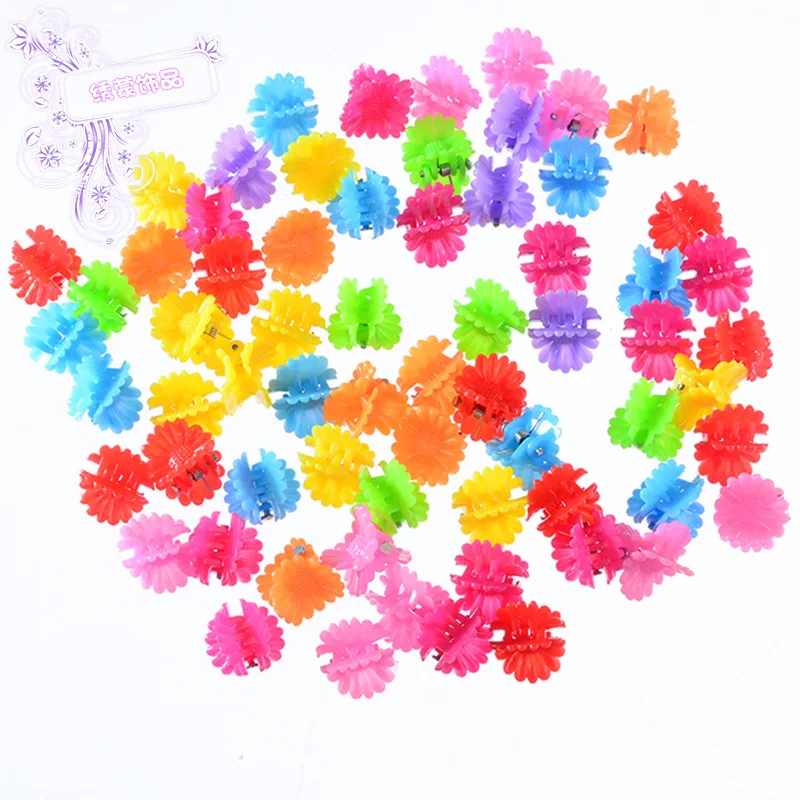 30PCS/Lot New Small Plastic Hair Clips Claws Mini Clamps Fashion Girls Crab Hair Claw Gifts Children Hairpin Hair Accessories