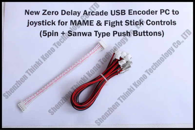 Нулевая задержка игровой USB энкодер ПК в аркаду джойстик для MAME& аркадная Sanwa Боевая палка управления 5pin+ кнопки Sanwa