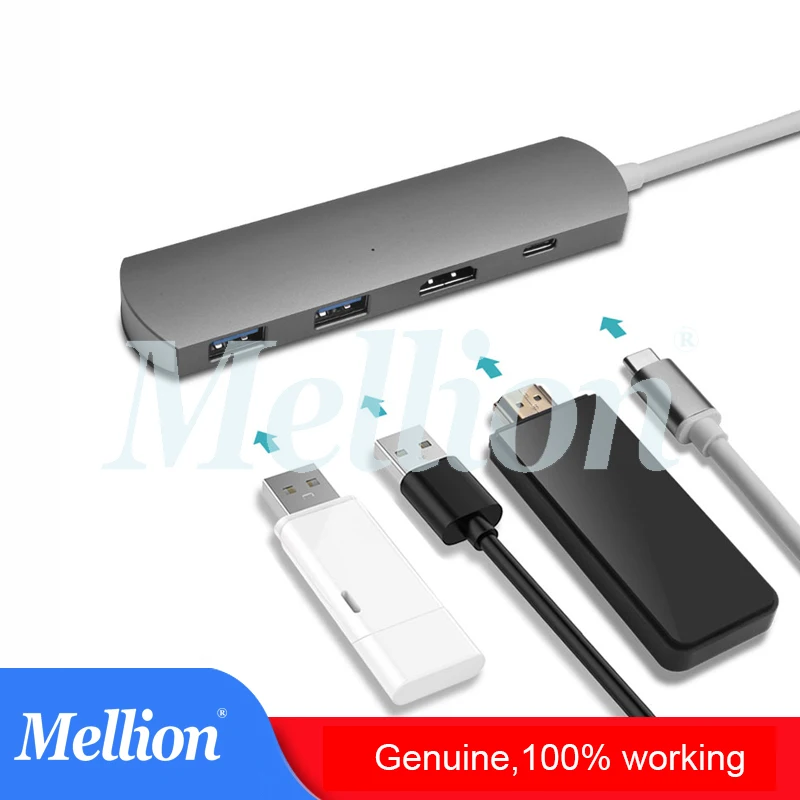 4 в 1 концентратор USB Type C с 4K HDMI портом и 2 3 0 портами для MacBook адаптером | Компьютеры