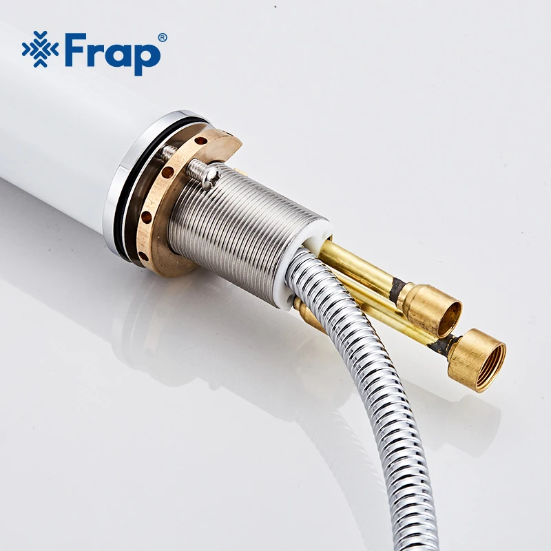 Смеситель для раковины Frap Y10187 выдвижной кран крепления на поверхность одна ручка
