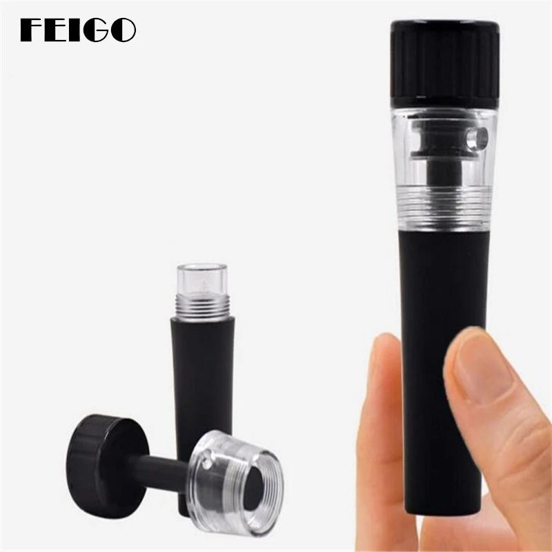 

FEIGO 1Pcs Wine Vacuum Bottle Stopper Red Wine Champagne Bottle Preserver Air Vacuum Pump Sealed Saver Fit Standard Necks F338