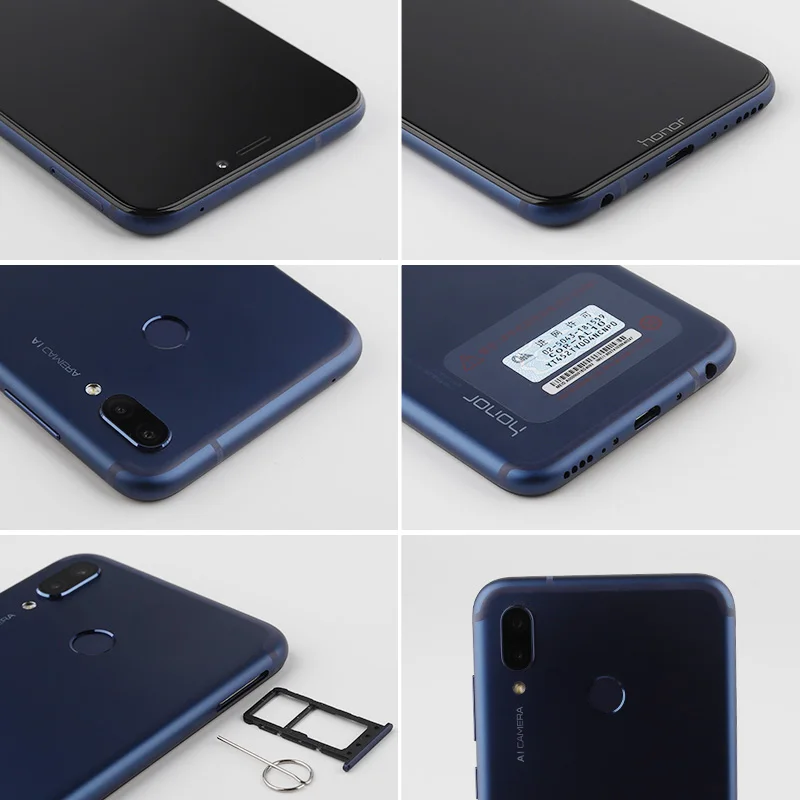 Глобальная версия смартфона Honor Play 4G 6 3 &quotKirin 970 Octa Core NPU Andorid 8 1 AI камера type C NFC 4 Гб 64