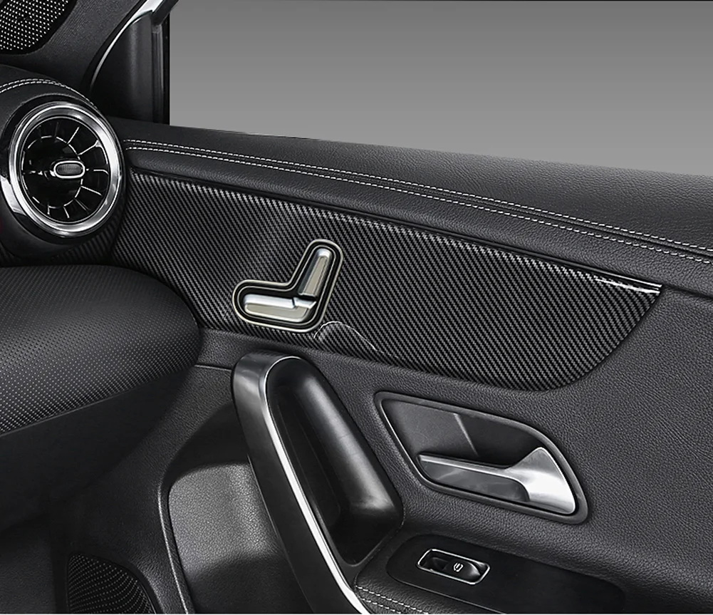 2 шт. для Mercedes Benz A Class W177 V177 A180 A200 A220 A250 декоративная панель для передней двери автомобиля накладка наклейка аксессуары