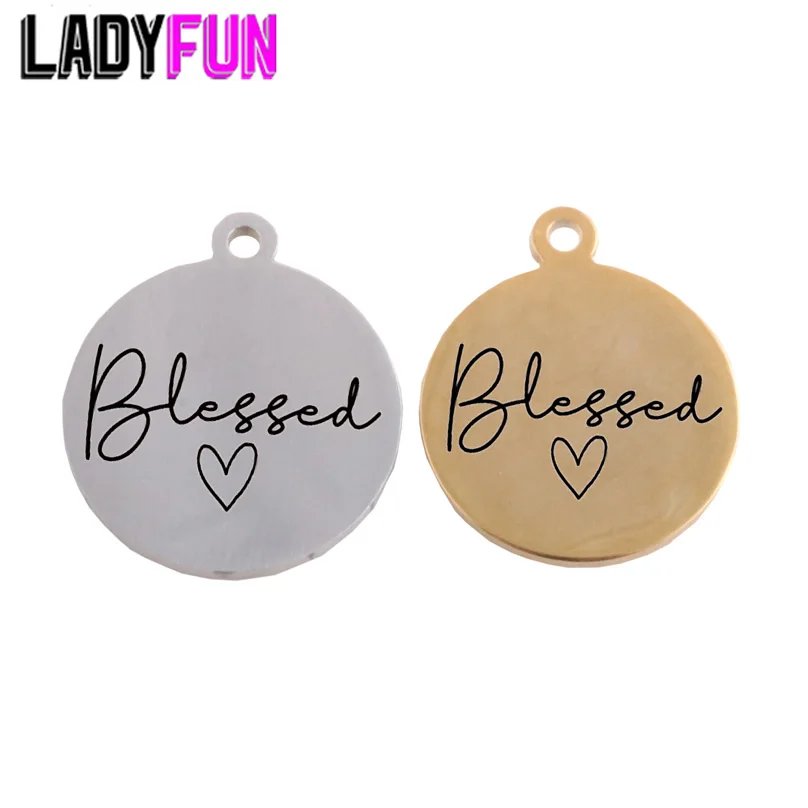Кулон из нержавеющей стали Ladyfun настраиваемый кулон Blessed с сердцем для