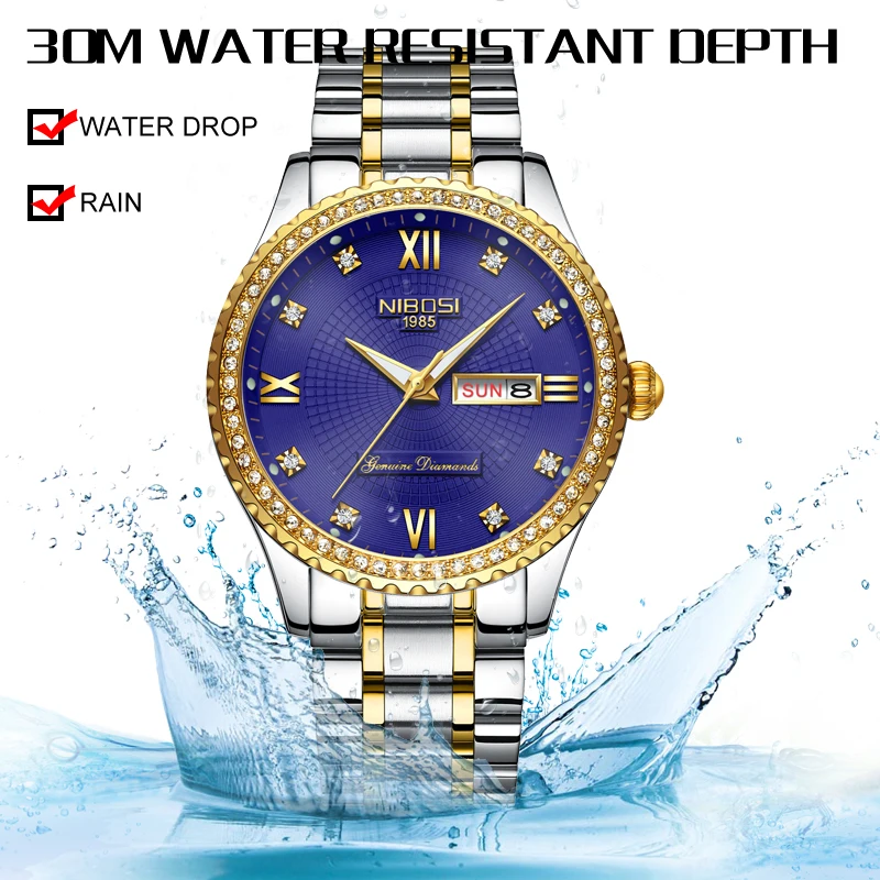 Montre Homme Marque De Luxe 2018 NIBOSI горячая распродажа мужские Роскошные Водонепроницаемые