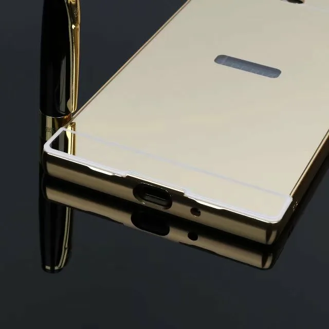 Роскошное зеркало из розового золота чехлы для sony Xperia XZ Premium alumium металлическая рамка оболочка задняя крышка для sony XZ Premium E5563