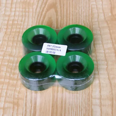 Колеса скейтборда SHR 78A 4 шт./компл. 58*, маленького размера, круглой формы с диаметром 32 мм 55*, маленького размера, круглой формы с диаметром 32 мм - Цвет: 58x32