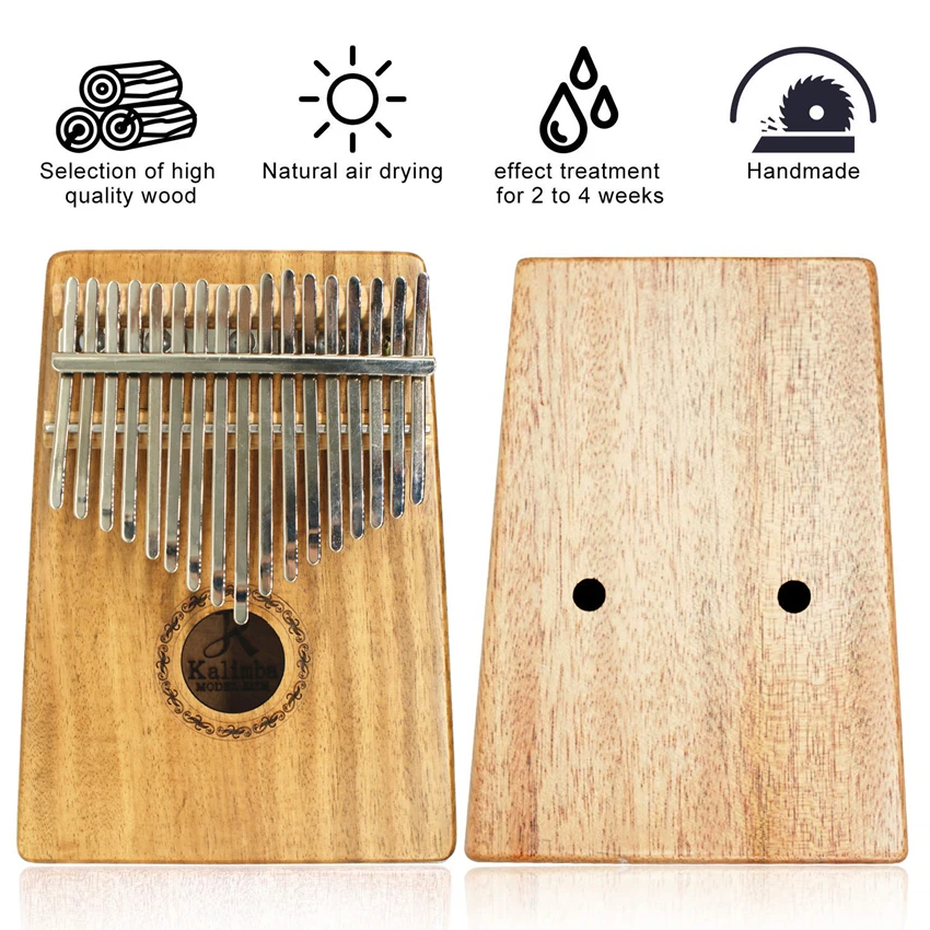 JDR 17 клавишный палец Kalimba Mbira Sanza большой пианино сумка для начинающих клавиатура