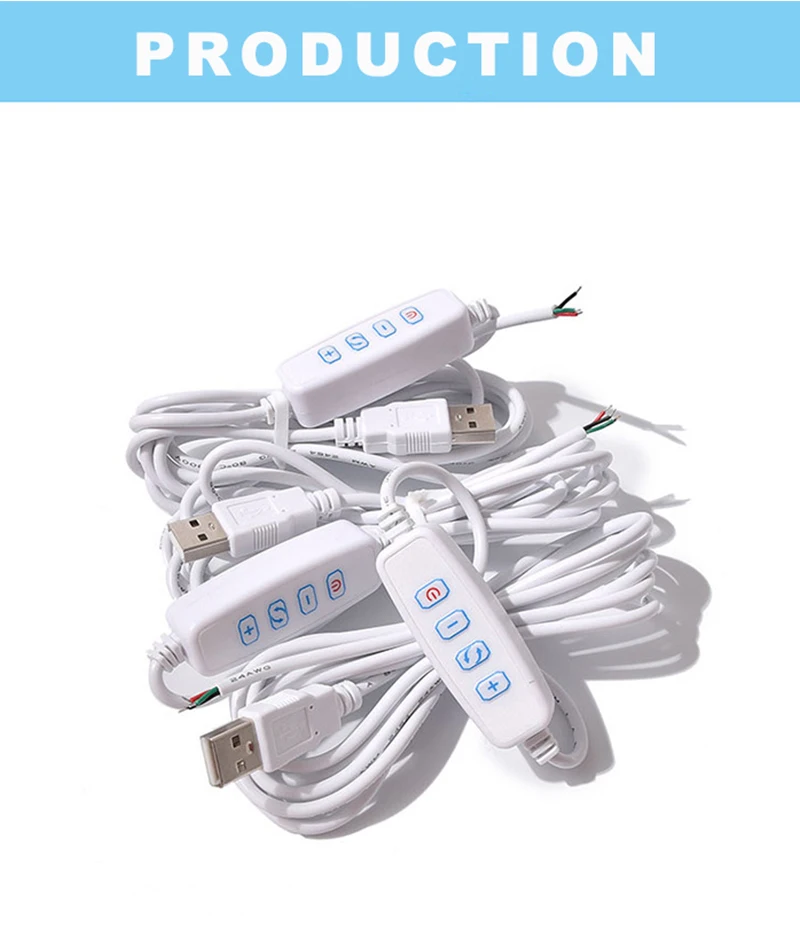 DC 5 В светодиодный диммер USB порт источник питания линия затемнения Цвет-соответствующий удлинитель с переключателем вкл. Выключения адаптер для Светодиодный светильник лампы
