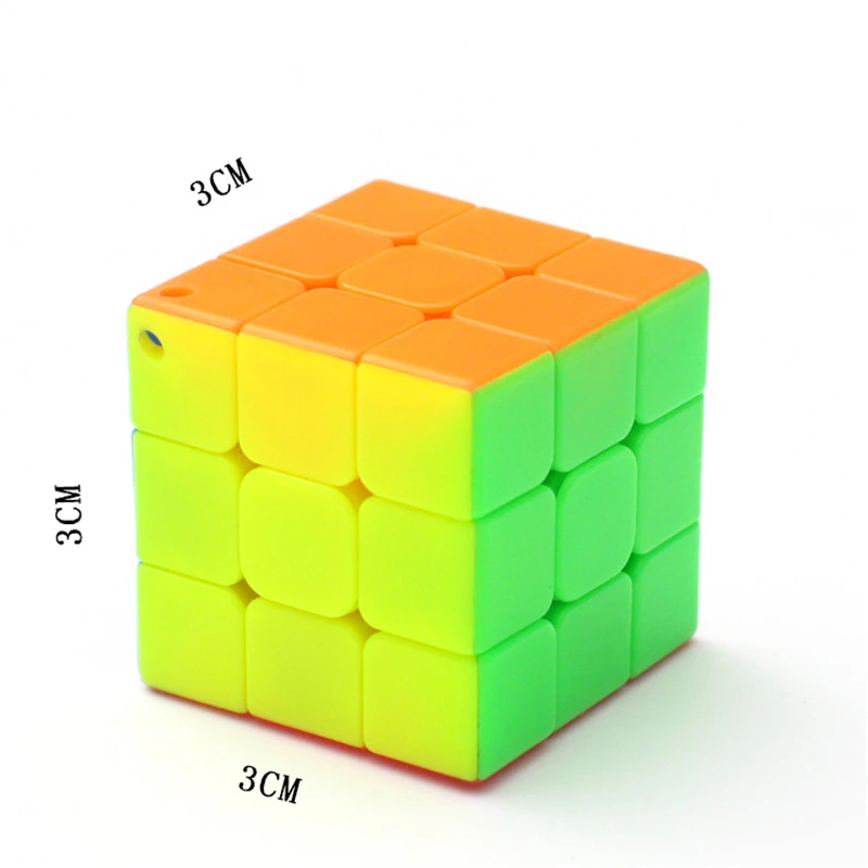 Волшебный брелок Zcube 30 мм 3x3x3 кубики головоломки креативные подвесные кубические