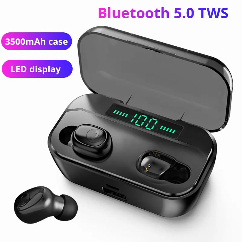 TWS Bluetooth наушники 5,0 для mi 9t pro Беспроводные наушники для xiaomi mi a3 светодиодный дисплей 3500 мАч чехол для зарядки для телефона