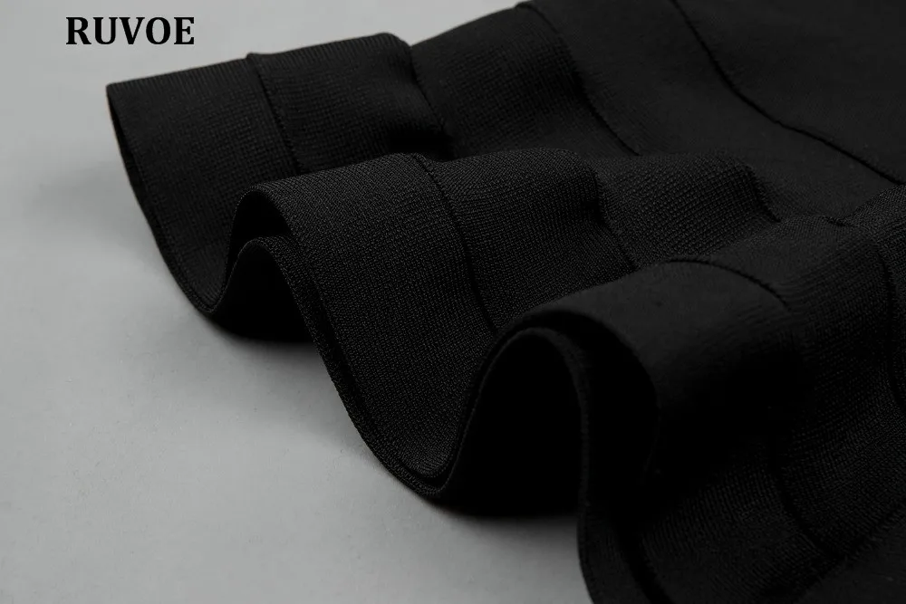 

Women Black Mermaid Lace Halter Back Open Midi Dress Summer New Style Bandage Dress Sexy Bodycon Celebrity Party Dresses A-66