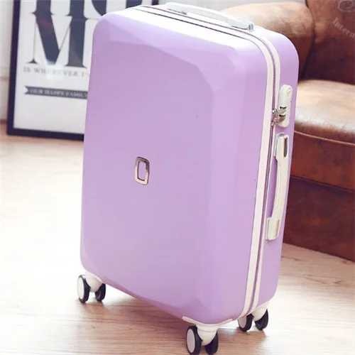 1 pcs suitcase KLQDZMS 20/22/24/26 дюймов комплект косметических сумок на колесах винтажные дорожные сумки на колесиках, чемодан для девушек и женщин багаж на ролликах - Цвет: 1 pcs suitcase