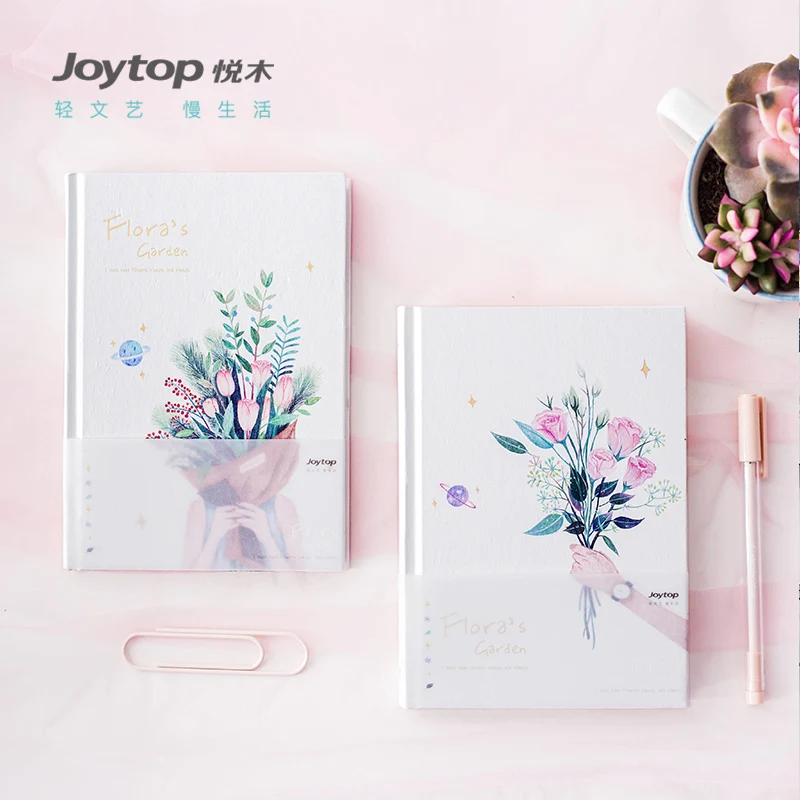 Твердый блокнот Joytop с цветочной серией формата А5 ученический расписанием 1