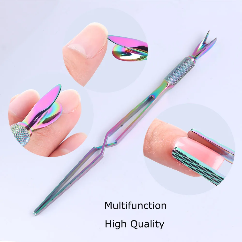 1 шт. пинцет для удаления кутикулы из нержавеющей стали|Пушеры кутикулы| |