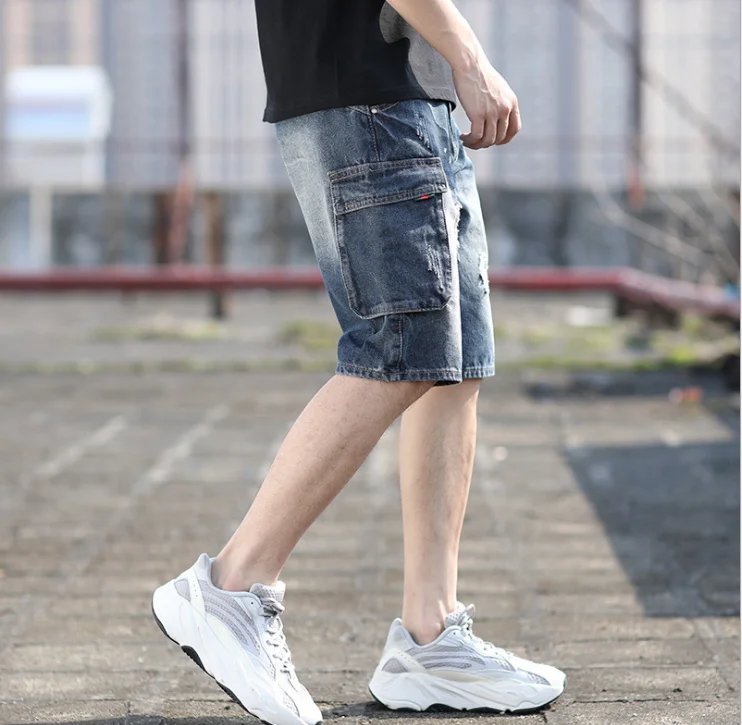 Best SellerDenim Shorts For SS2019 Summer New Collection Suitable Slim Fit Small Straight Male Trousers Denim | Мужская одежда