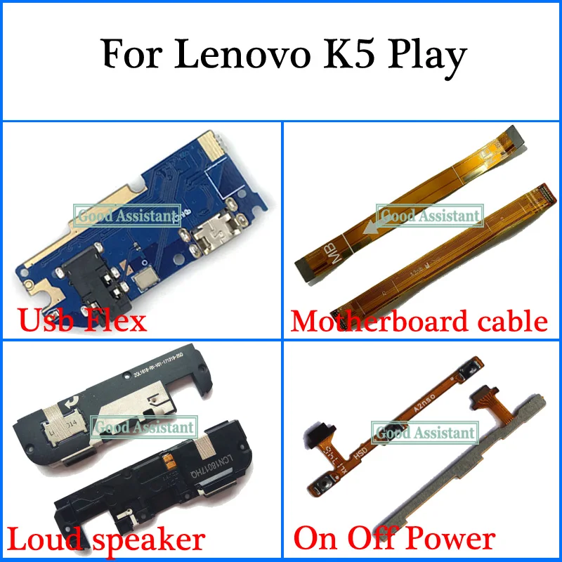Гибкий Usb-кабель для материнской платы Lenovo K5 Play L38011 L38021 громкий динамик ВКЛ./ВЫКЛ.