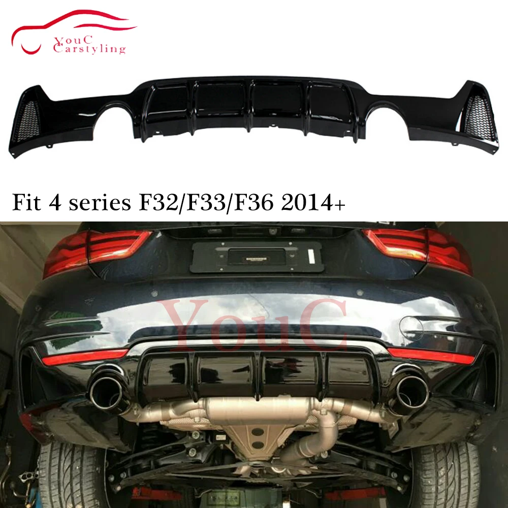 Замена ABS пластиковый задний бампер диффузор для губ BMW F32 F33 F36 4 серии 420i 428i 430i 435i с