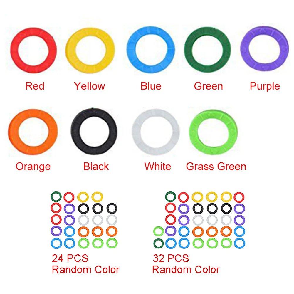 20/24/32 шт. мотоцикл эластичный разноцветный силиконовые бирки идентификации