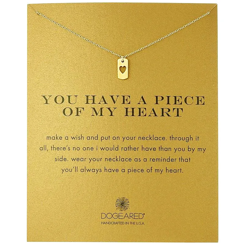 

10PCS Alloy Love Card Hollow Clavicle Pendant Necklace Personality Charm Chain Necklace Jewlery For Woman Girl Accessories