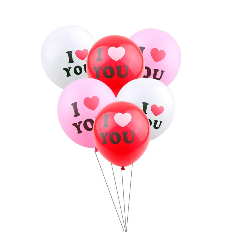 XXPWJ Новые 10 шт./лот круглые индийские латексные воздушные шары I LOVE YOU декоративные