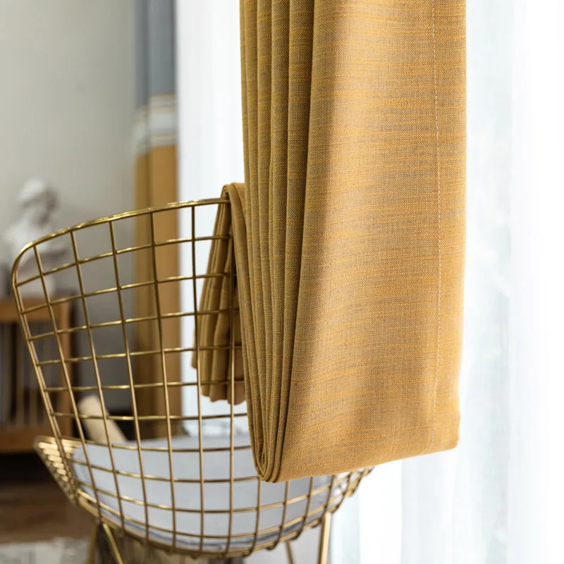 Шторы блэкаут современные в полоску для гостиной занавески из искусственного