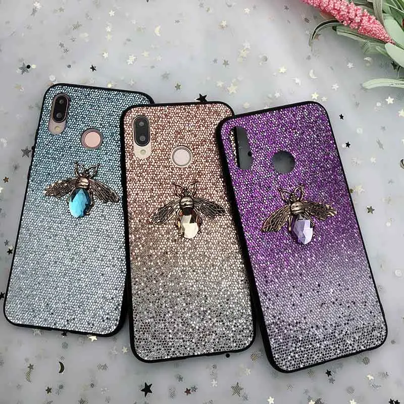 Металлический 3D чехол с блестками для iPhone 11 Pro Max X XS XR 7 8 6S Plus|Бамперы| |