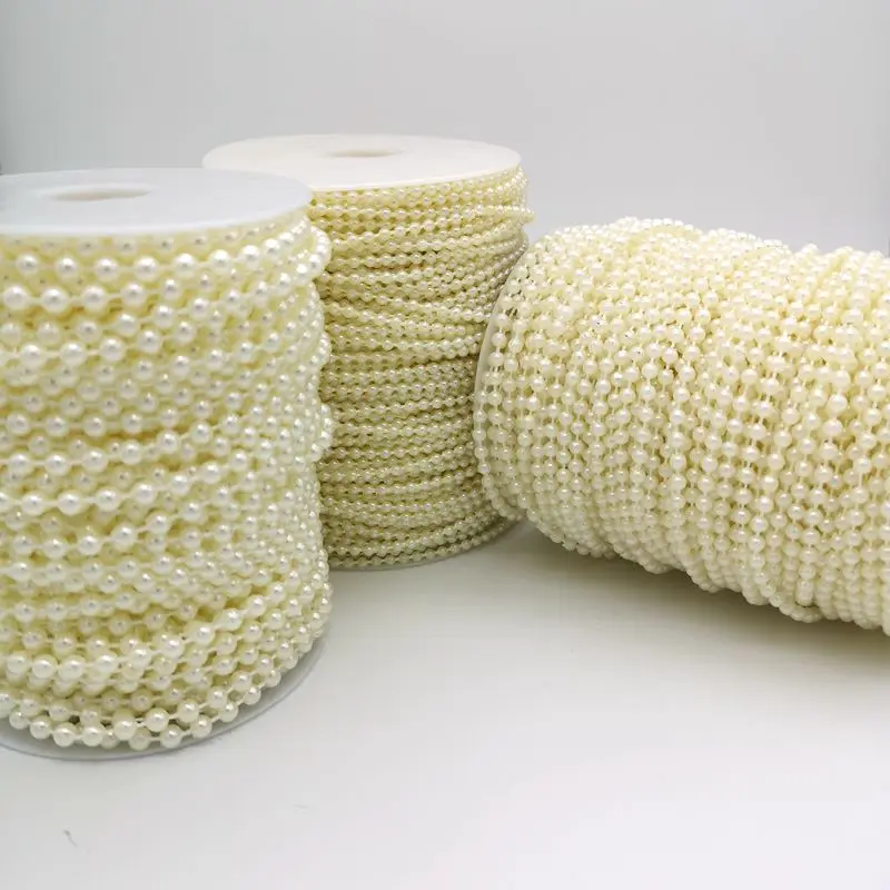Бусины из АБС пластика под жемчуг разных размеров 2 10 м/упр отделка цепочки для