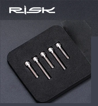 5pcs Titanium RISK M4* 13,5/M4x20 мм велосипед из титанового сплава передние/задние болты для переключателя скоростей велосипеда для MTB велосипеда SHIMANO XT SRAM регулировочный винт - Цвет: 5pcs Titanium