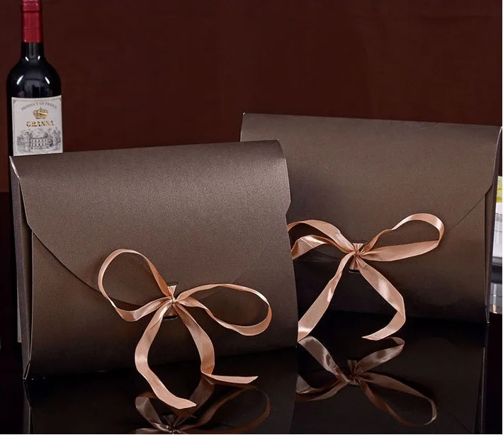 100 шт. шелковый шарф-конверт, носовой платок, упаковочная коробка, белые, черные, синие, коричневые цветные бумажные подарочные коробки WB170