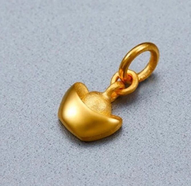 Классический Новый чистый 24 K твердый 999 Подвеска из желтого золота Юань подвеска