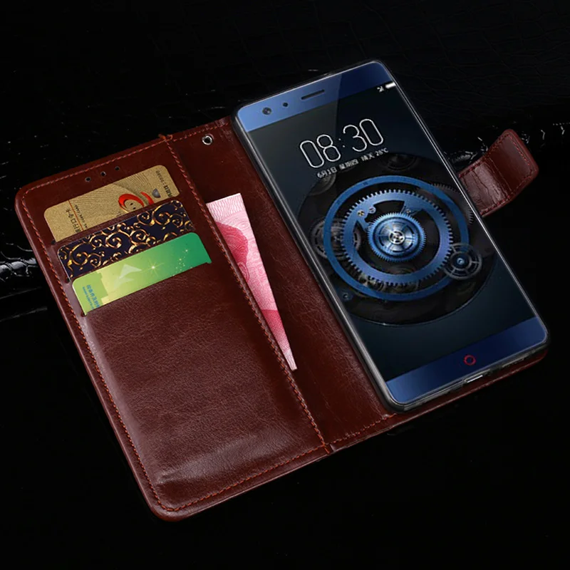 Чехол для телефона ZTE Nubia Z17 NX563J чехол 5 дюймов роскошный держатель карт флип PU