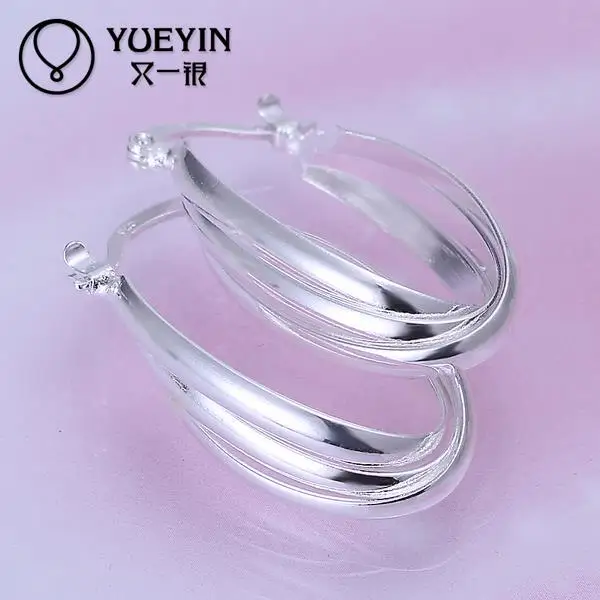 New Arrival Brand Trendy Elegant Charm Silver Romantic Austria Crystal Stud Earrings Weddings Jewelry With | Украшения и