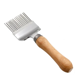 Пчелы инструменты деревянная ручка иглы пчела мед нож 17-контактный Европейский вырезать пробки пчелы мед инструменты пчеловодство оборудование