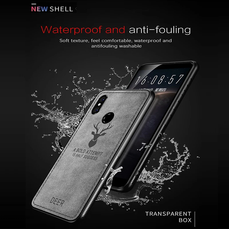 Ударопрочный 3D кожаный чехол с оленем для Xiaomi Mi 8 SE A2 lite A1 5 5S 6 Mix 2s Max 3 2 задняя
