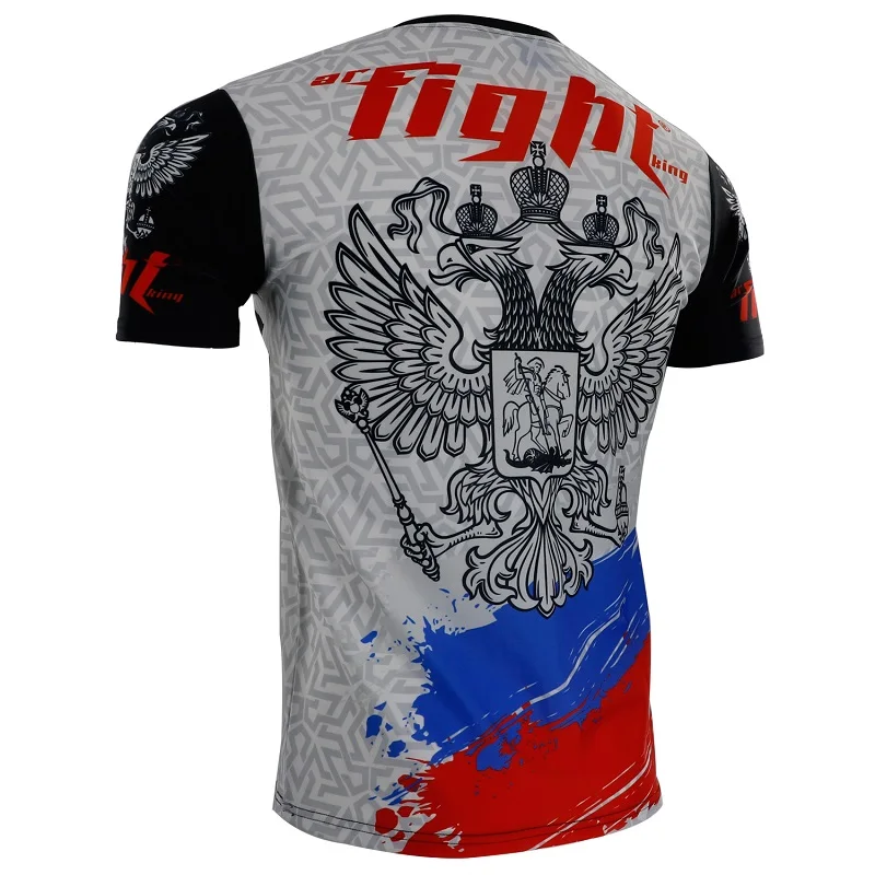 Спортивная тянущаяся быстросохнущая футболка для борьбы с драками фитнеса