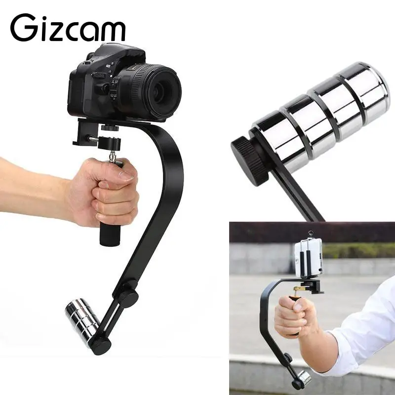 Gizcam Алюминий сплав Ручной Стабилизатор рукоятка для DV Камера Спорт действий