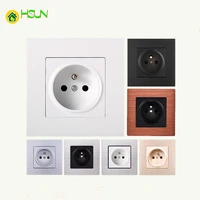 86type french european socket 16a standard socket switch panel wall power supply stainless steel black glass gold silver