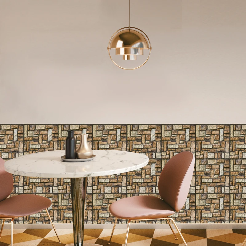 [Fundecor] 3d каменные настенные наклейки домашний декор самоклеющиеся для гостиной