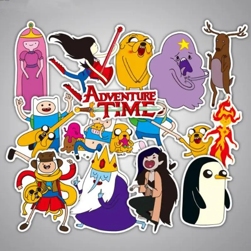 29 шт./лот аниме время приключений граффити наклейки бренды для багажа чемодан