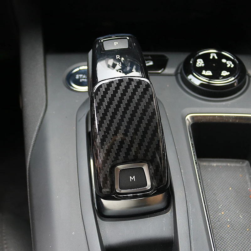 

For PEUGEOT 3008 3008GT 4008 5008 2016 2017 2018 ABS carbon fibre Gear Shift Knob Decoration Cover trim car styling 1pcs