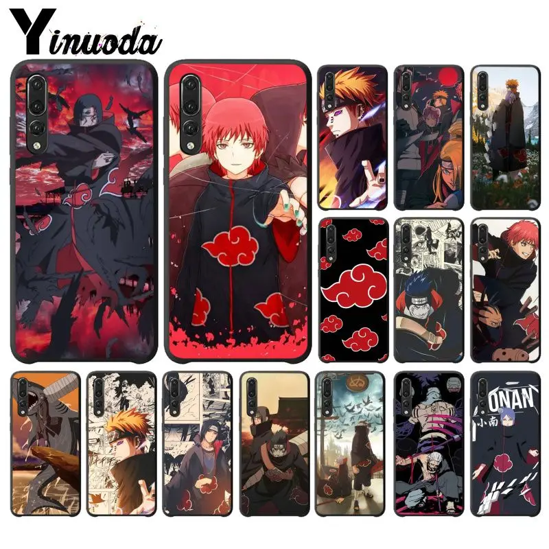 Yinuoda Naruto AKATSUKI Мягкий силиконовый чехол для телефона из ТПУ Huawei P9 P10 Plus Mate9 Mate10 Lite P20