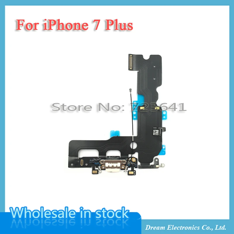 100 шт./лот USB зарядный порт док-разъем гибкий кабель для iPhone 7 7G Plus 7P Замена
