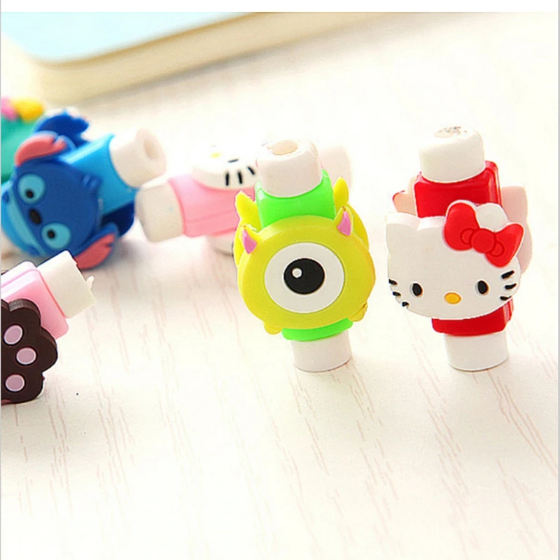 

Lovely Cartoon Cable Protector de cabo USB Cable Winder Cover Case For IPhone 5 5s 6 6s 7 7s plus cable Protect stitch owl